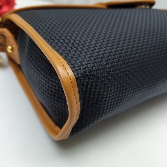 Authentic YSL - Yves Saint Laurent clutch bag Vintage PVC leather black/ brown - Picture 9 of 15